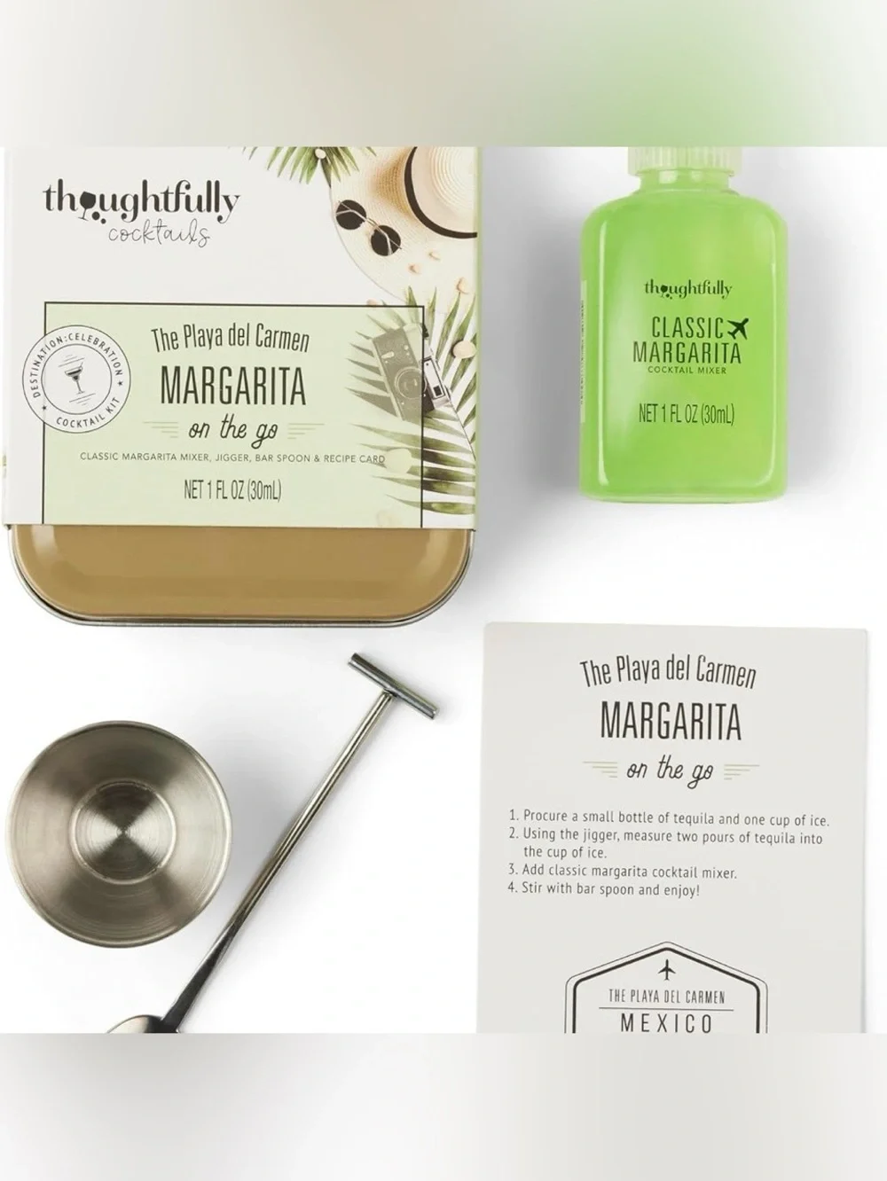 Thoughtfully Portable Margarita Cocktail Kit Tin